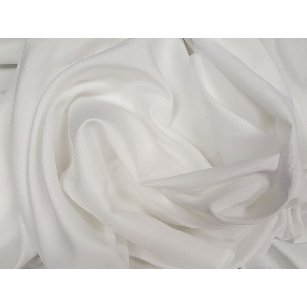 Atlas Commercial Products 90" Round Polyester Tablecloth, White PY-90R-01 - main